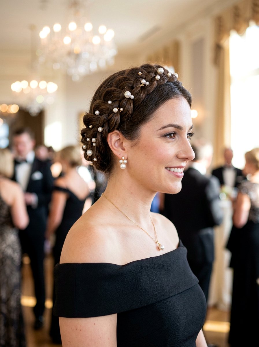 Halo Braid With Hair Accessories - 20 halo braid for wedding guest - 20 halo braid for wedding guest