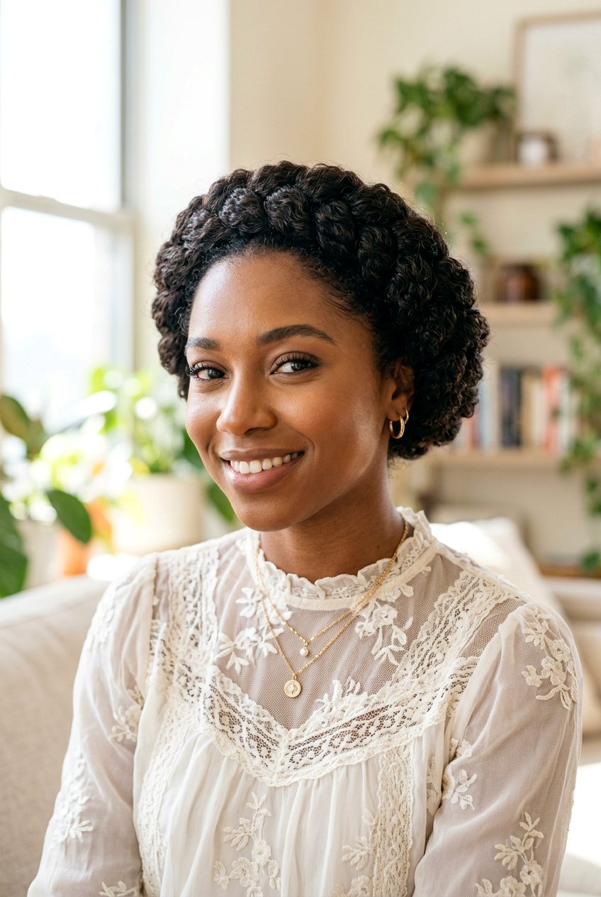 Halo Braid - 20 airplane hairstyle for curly hair - 20 airplane hairstyle for curly hair