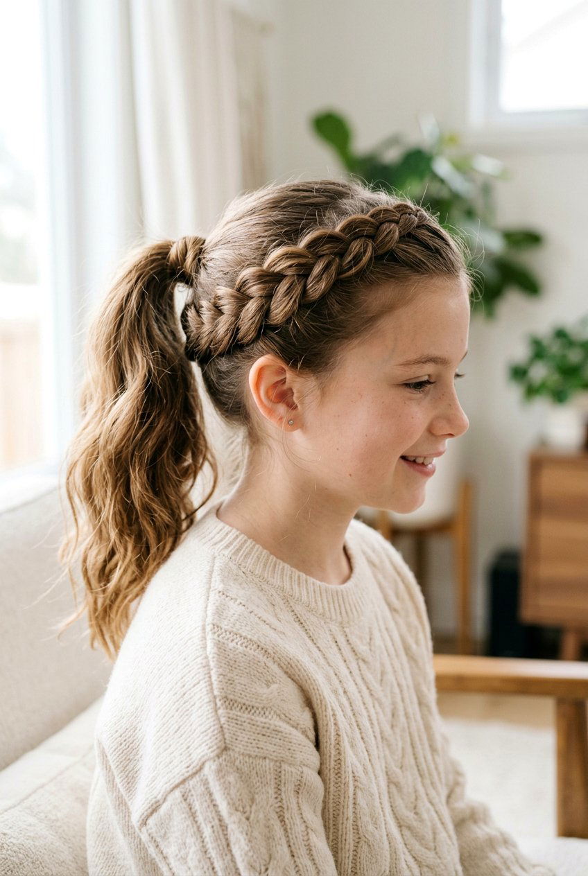 Halo Braided Ponytail - 20 back to school braided ponytail - 20 back to school braided ponytail