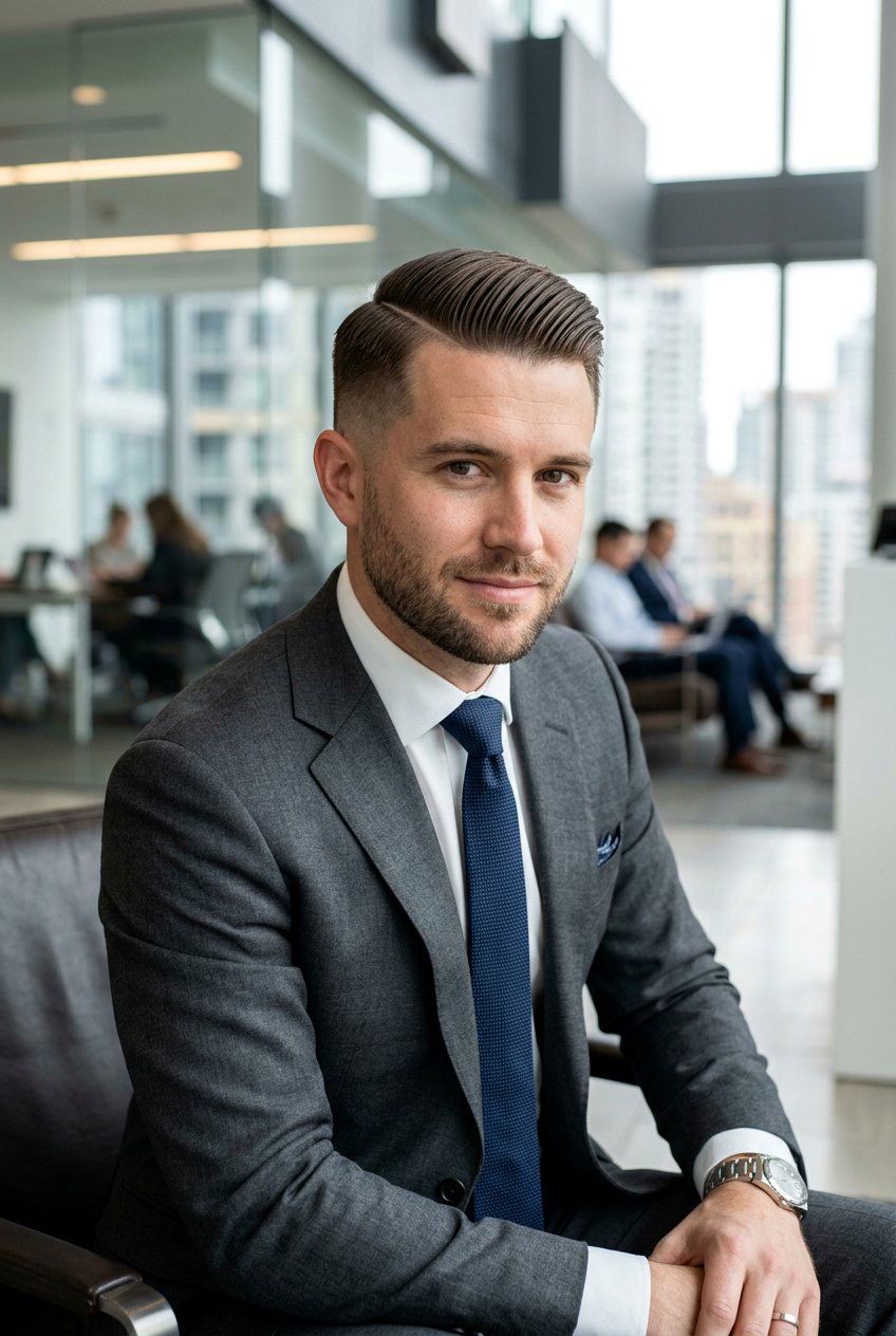 Hard Part Comb Over - 20 comb over for thin hair men - 20 comb over for thin hair men