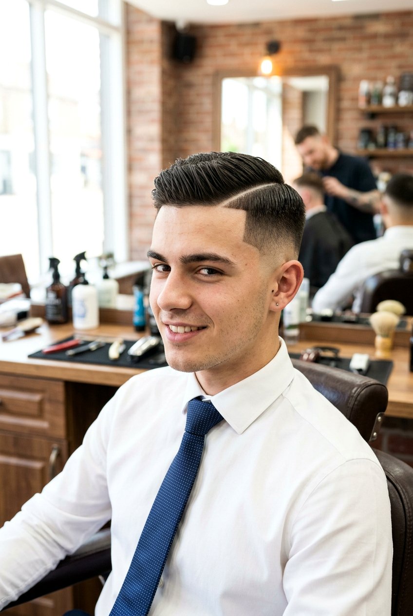 Hard Part Haircut - 20 neat boys haircut for graduation - 20 neat boys haircut for graduation