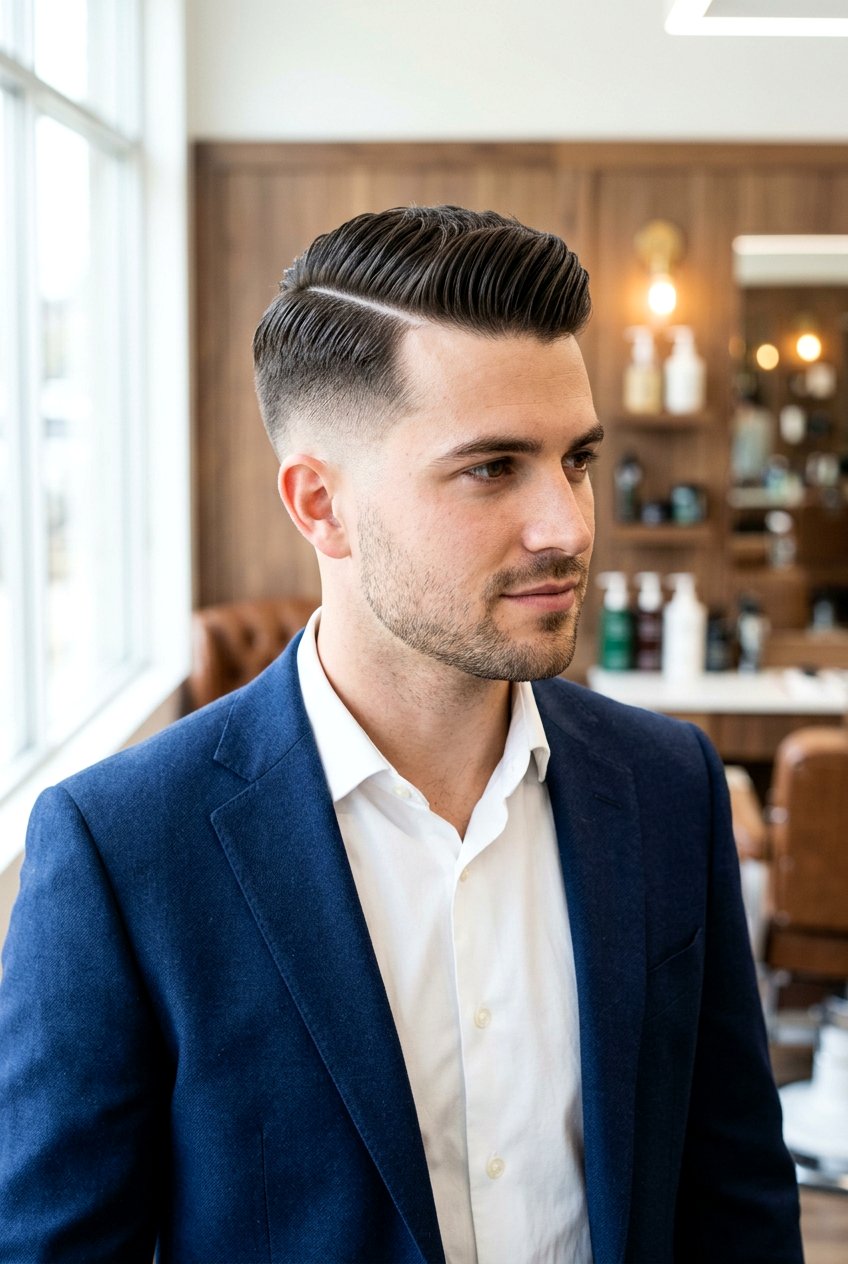 Hard Part Taper Comb Over - 20 tapered comb over for men - 20 tapered comb over for men