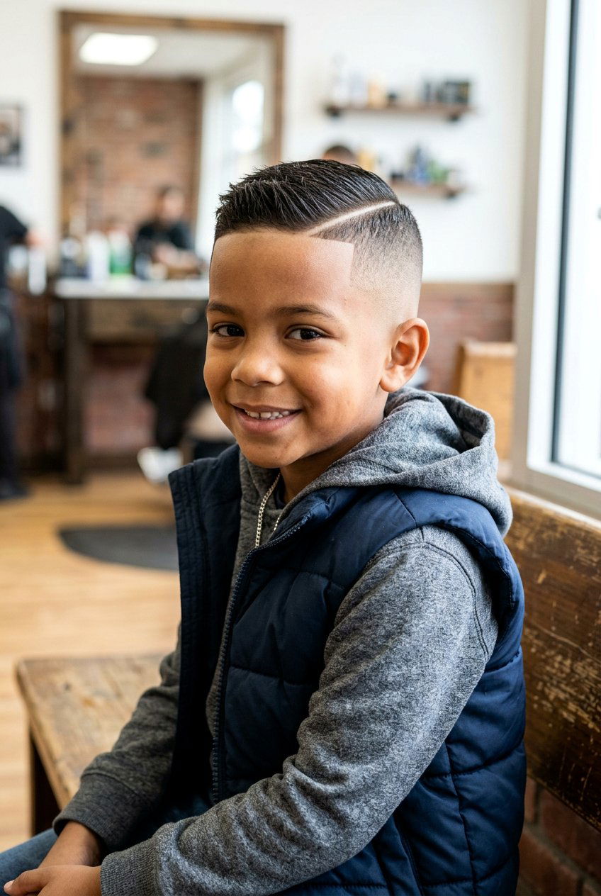 Hard Part With High Fade - 20 young boys haircut for round face - 20 young boys haircut for round face