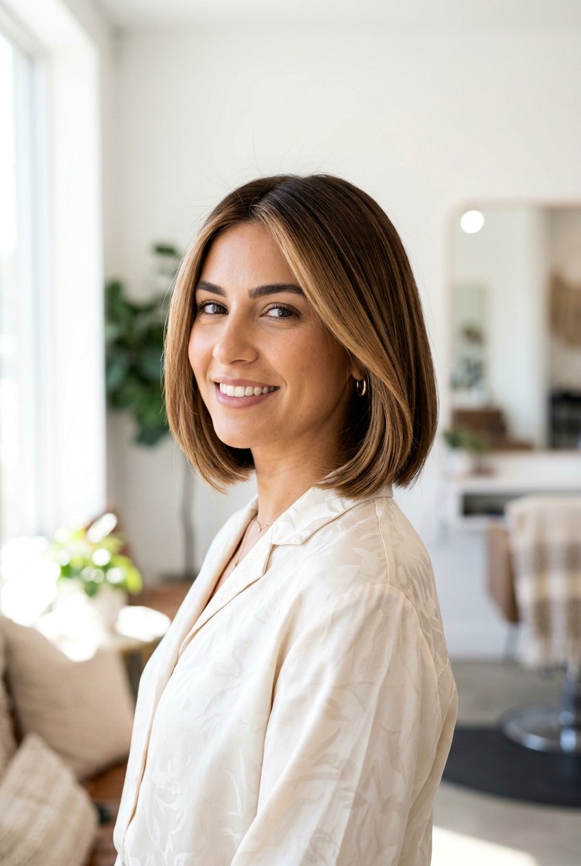 Hazelnut Balayage On Short Bob - 20 hazelnut balayage hair - 20 hazelnut balayage hair