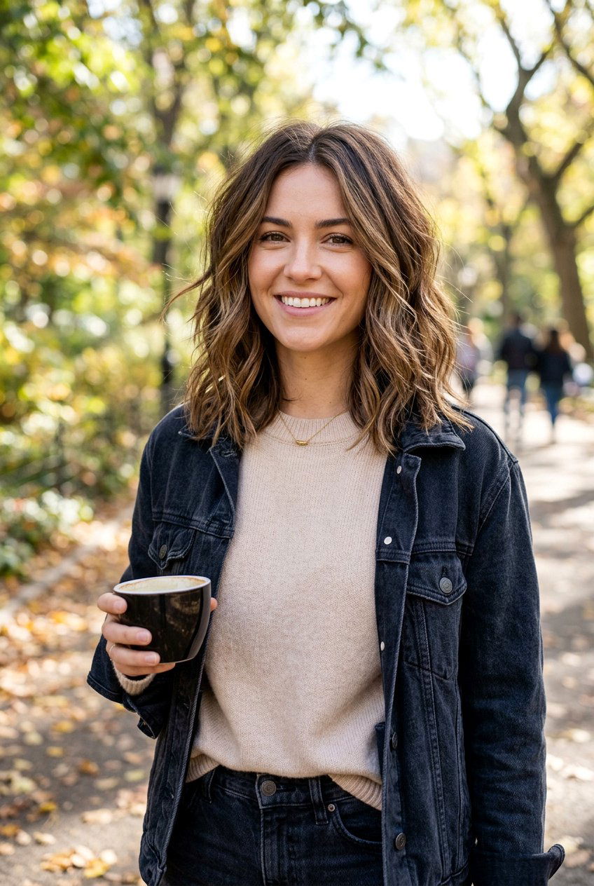 Hazelnut Balayage Textured Hair - 20 natural looking balayage for brunettes - 20 natural looking balayage for brunettes