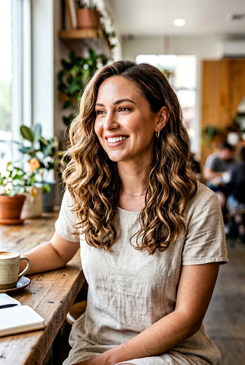 Hazelnut Balayage With Loose Curls - 20 hazelnut balayage hair - 20 hazelnut balayage hair
