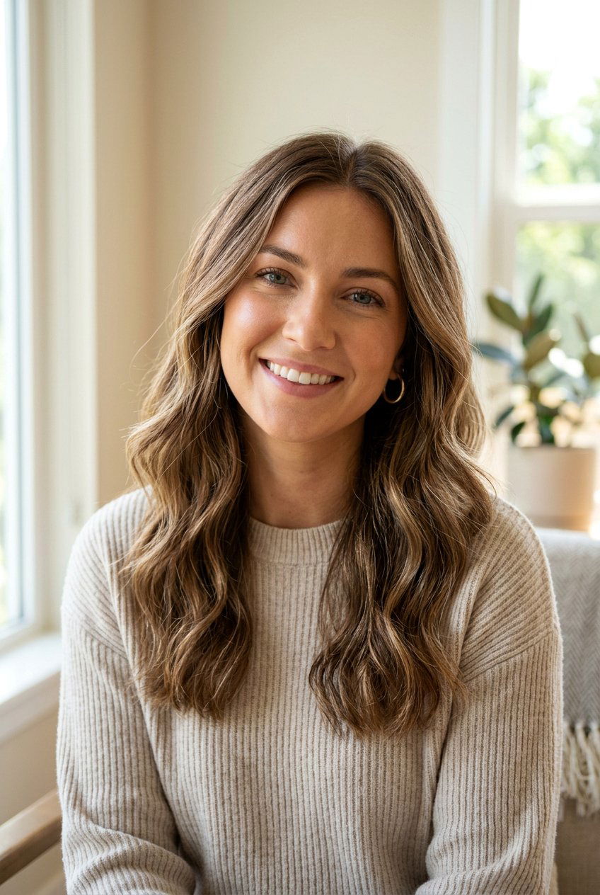 Hazelnut Brown With Blonde Babylights - 20 hazelnut brown hair color - 20 hazelnut brown hair color