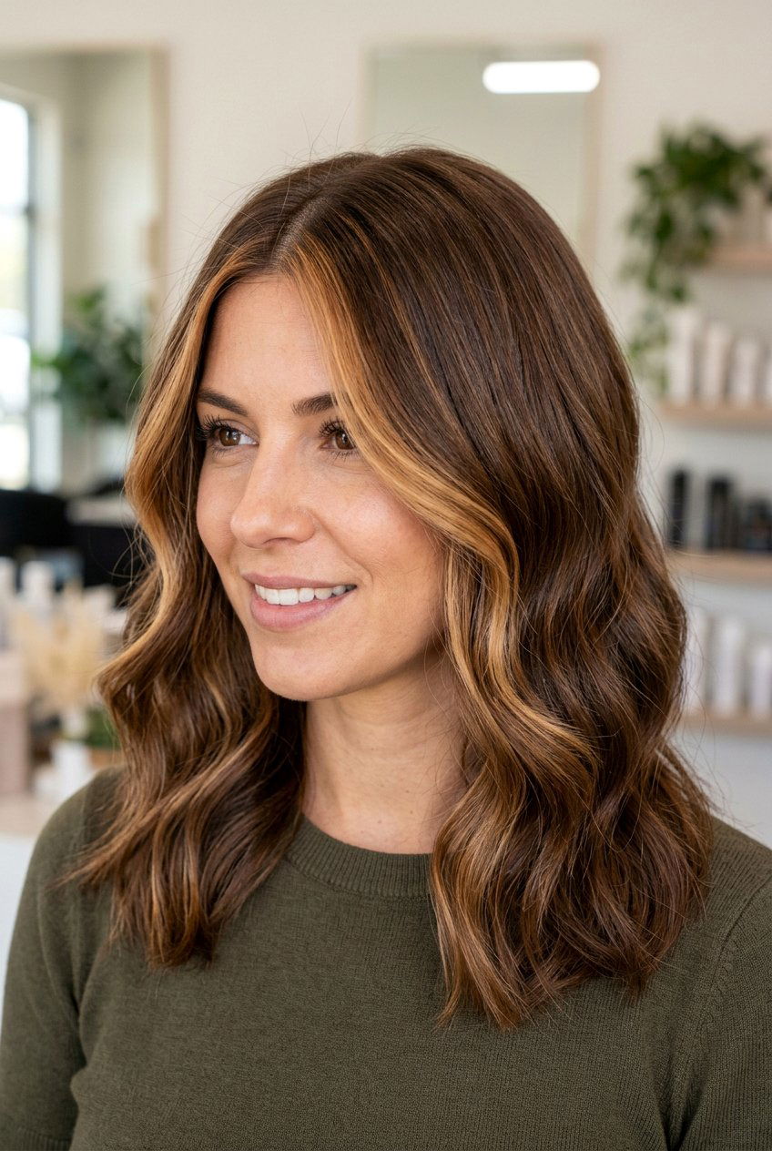 Hazelnut Brown With Face Framing Highlights - 20 hazelnut brown hair color - 20 hazelnut brown hair color