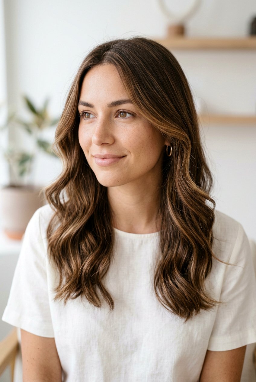 Hazelnut Brunette Babylights For Neutral Skin Tones - 20 hazelnut brunette with babylights - 20 hazelnut brunette with babylights