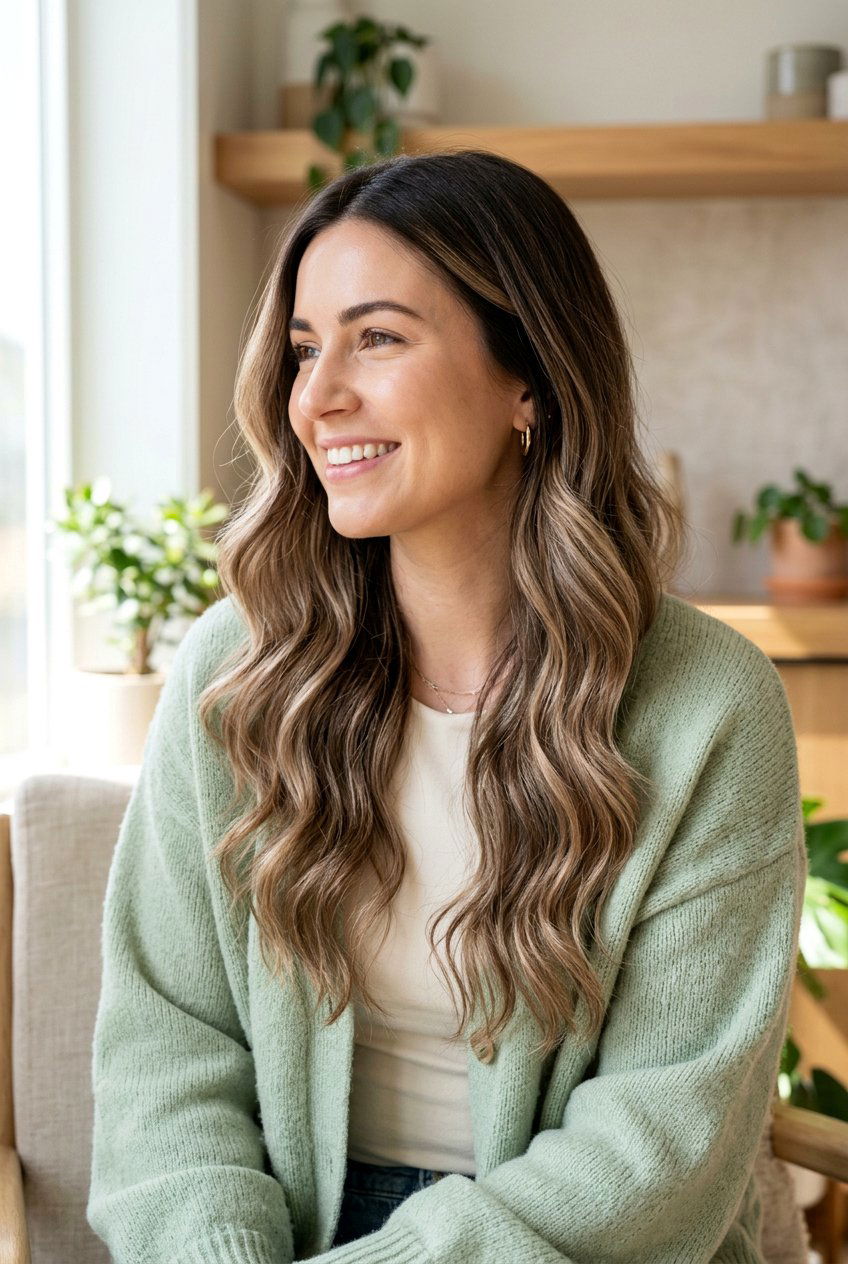 Hazelnut Brunette Balayage Root Melt - 20 brunette balayage with root melt - 20 brunette balayage with root melt