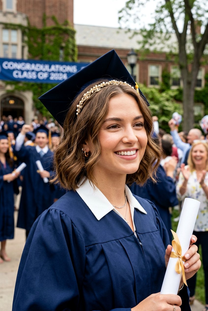 Headband Bob Graduation - 20 graduation hairstyle for short bob - 20 graduation hairstyle for short bob