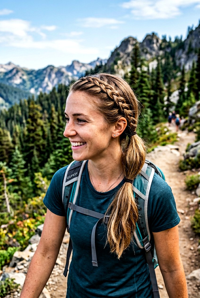 Headband Braid for Hiking - 20 hiking braid hairstyles - 20 hiking braid hairstyles