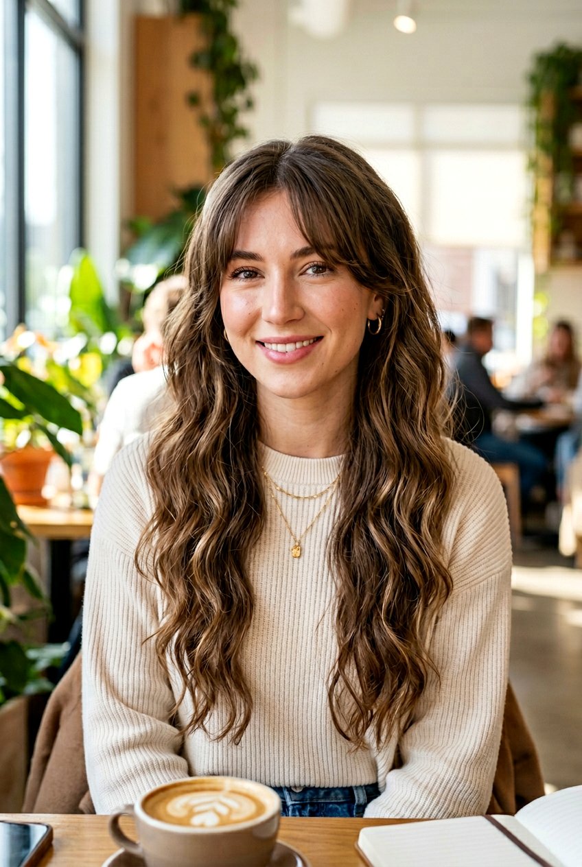 Headband Curls With Curtain Bangs - 20 headband curls hairstyle - 20 headband curls hairstyle