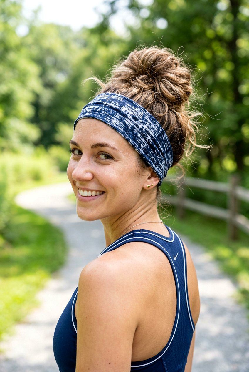 Headband Messy Bun - 20 messy bun for moms with thin hair - 20 messy bun for moms with thin hair