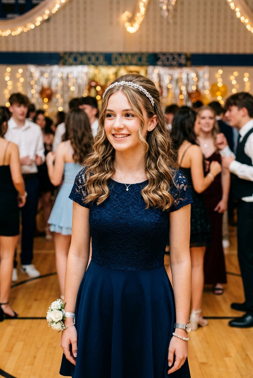 Headband School Dance Hair - 20 school dance hairstyles - 20 school dance hairstyles