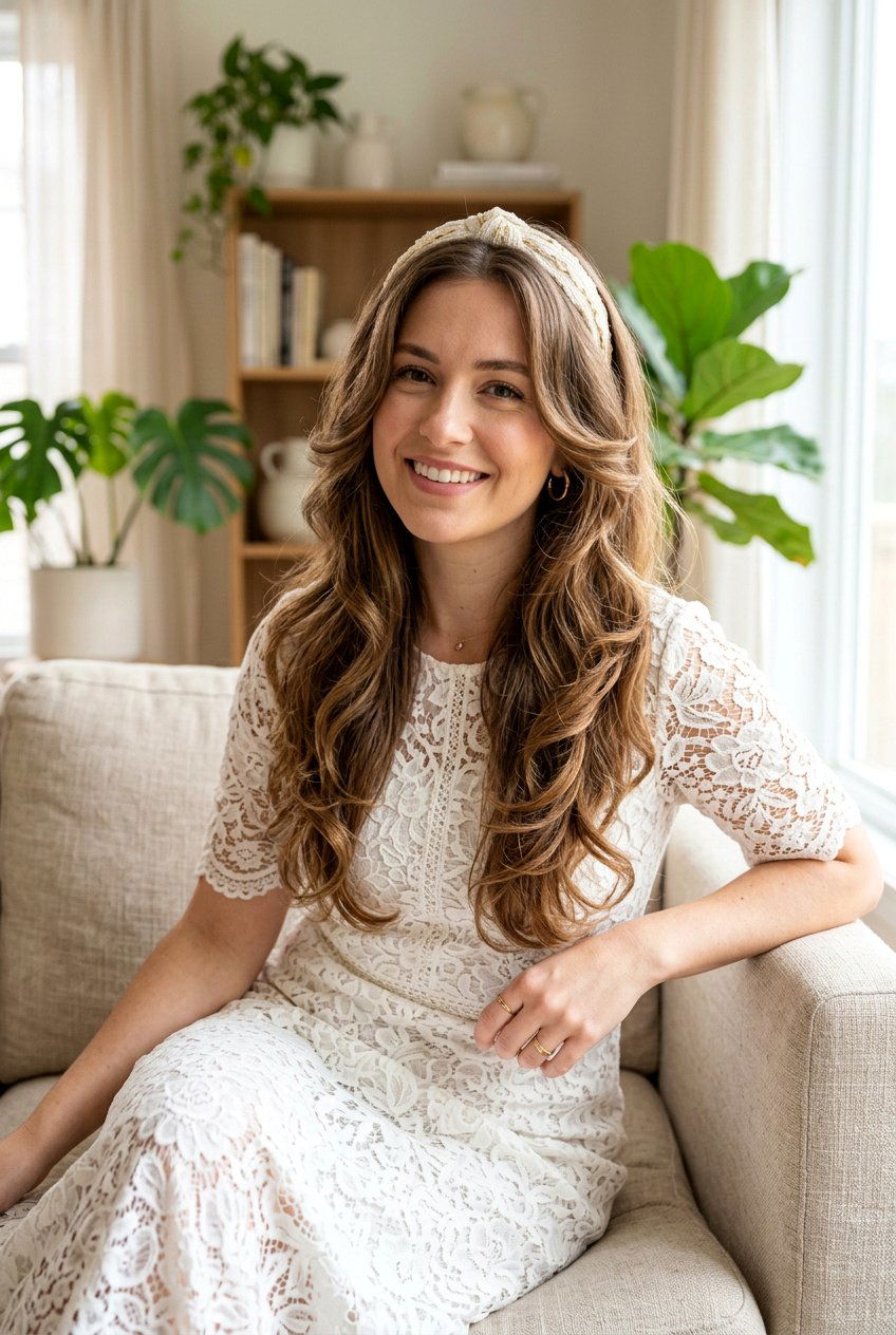 Headband Tuck Heatless Waves - 20 heatless waves for long layered hair - 20 heatless waves for long layered hair