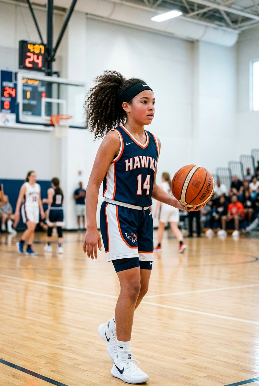 Headband With Curly Ponytail Basketball Hairstyle For Girls - 20 basketball hairstyles for girls - 20 basketball hairstyles for girls