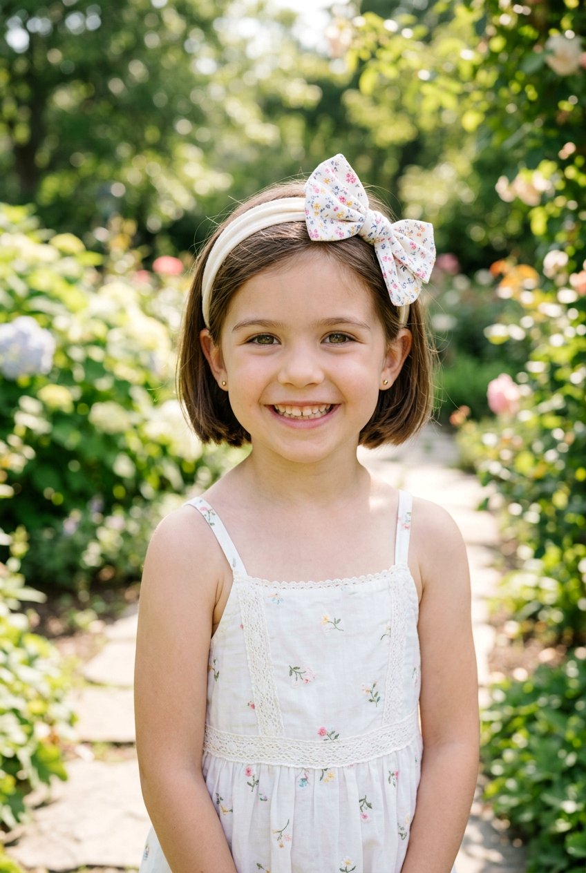 Headband With Fixed Bow - 20 bow hairstyle for little girls - 20 bow hairstyle for little girls