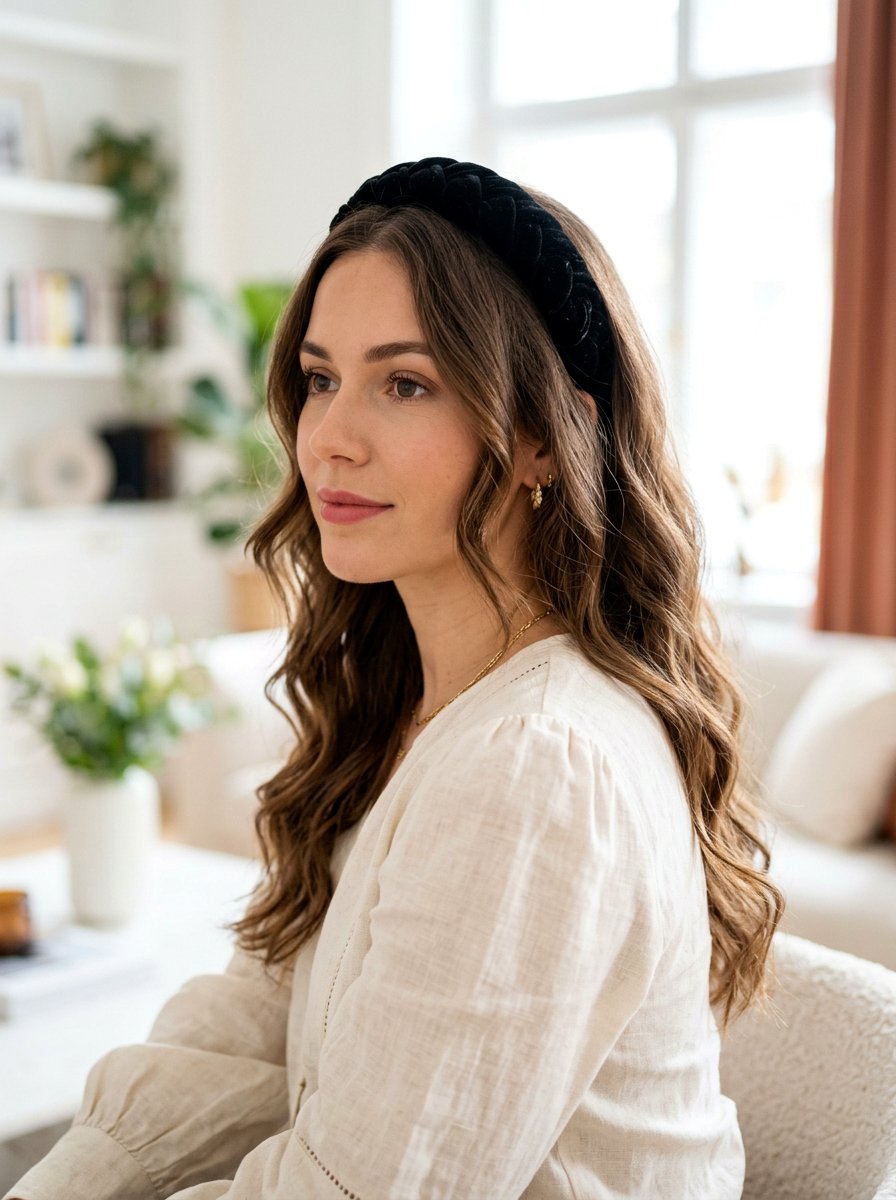 Headband With Loose Waves No Wash Hairstyle - 20 no wash day hairstyles - 20 no wash day hairstyles