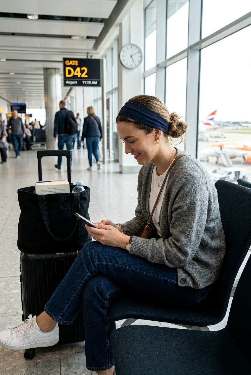 Headband With Low Bun - 20 travel friendly hairstyles - 20 travel friendly hairstyles