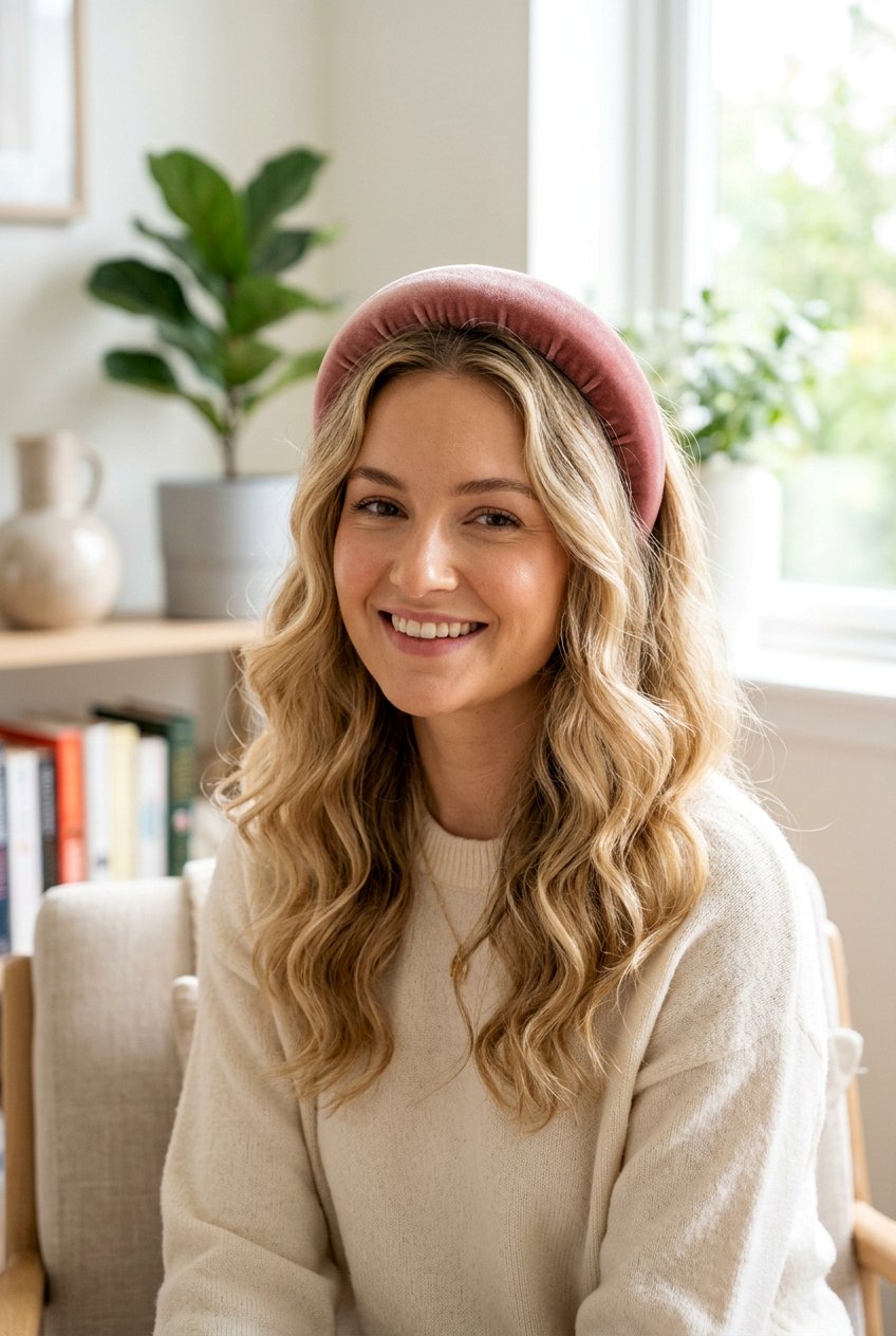 Headband With Waves - 20 school hairstyle for shoulder length fine hair - 20 school hairstyle for shoulder length fine hair