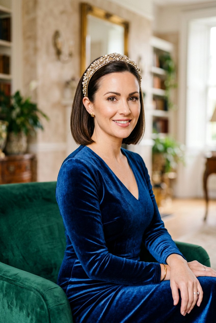 Headband Wrap Bob - 20 prom hairstyle for short bob hair - 20 prom hairstyle for short bob hair