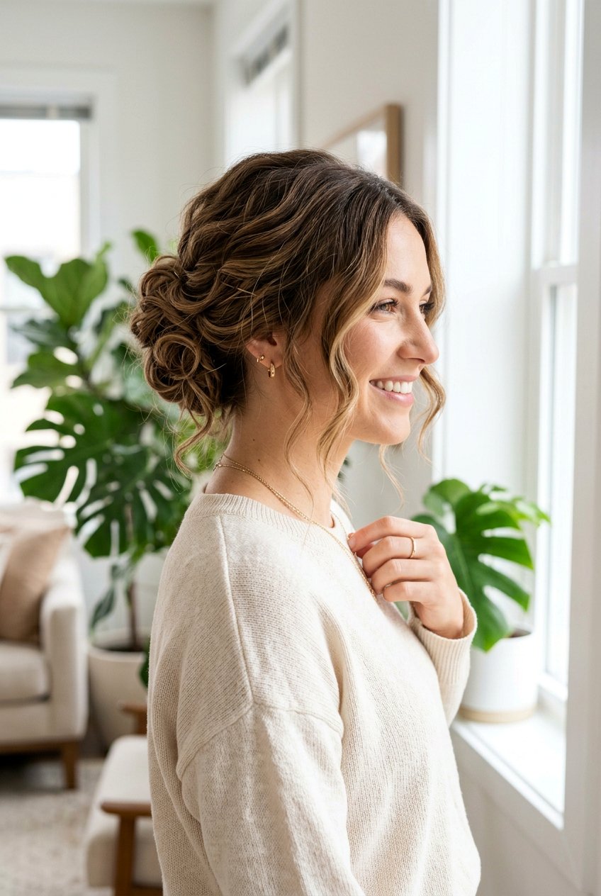 Heatless Textured Updo Hairstyle - 20 textured updo hairstyles - 20 textured updo hairstyles