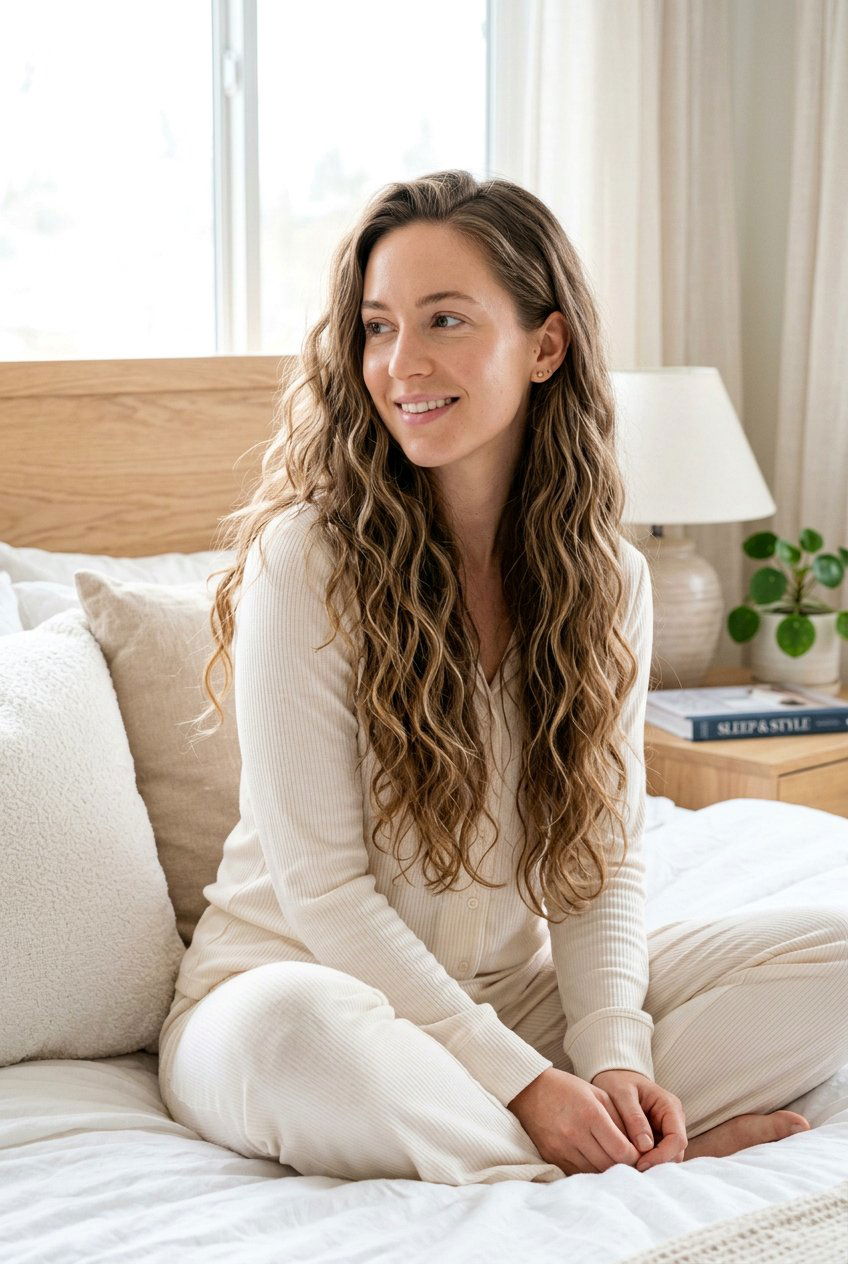 Heatless Waves With Overnight Braids - 20 effortless waves hairstyle - 20 effortless waves hairstyle