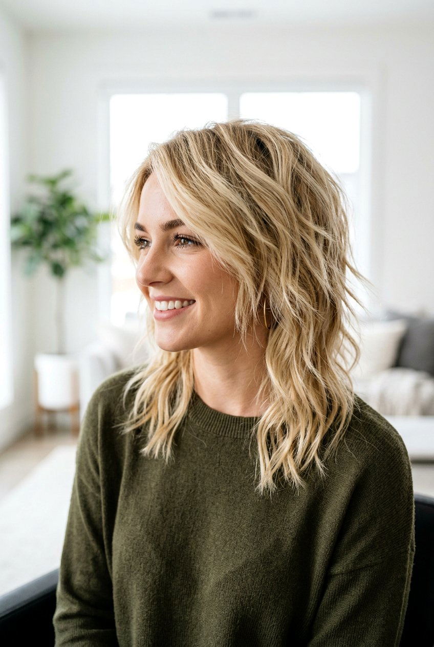 Heavily Layered Shoulder Length Hair - 20 shoulder length layered haircuts - 20 shoulder length layered haircuts