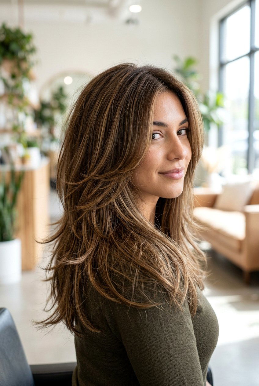 Heavily Layered Straight Hair - 20 layered straight haircuts - 20 layered straight haircuts