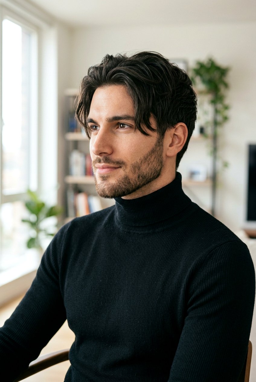 Heavy Face Framing Layers - 20 long layered haircut for men - 20 long layered haircut for men