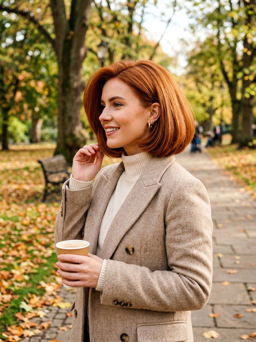 Hidden Layer Bob - 20 polished bob for fine straight hair - 20 polished bob for fine straight hair