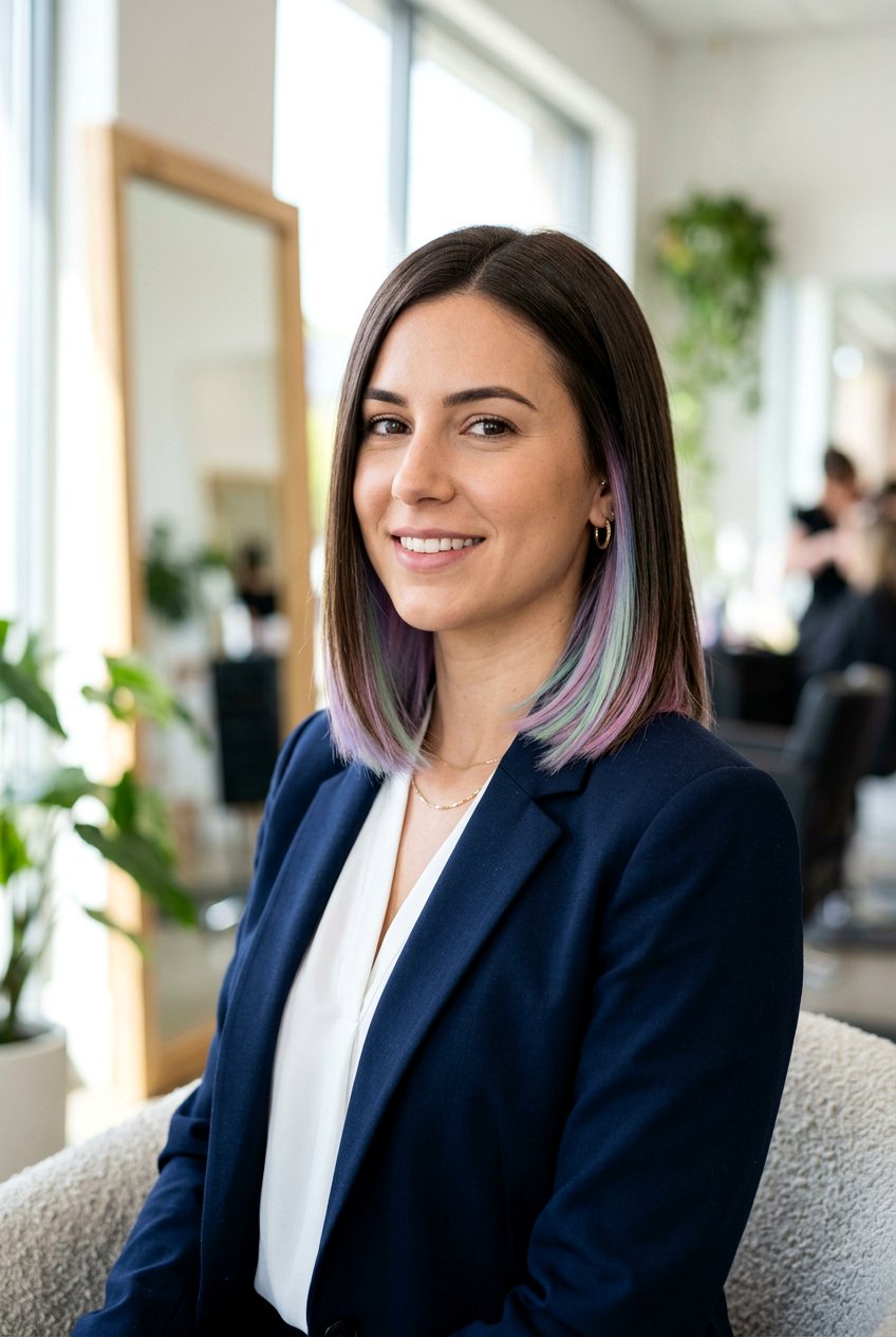 Hidden Pastel Bob Haircut - 20 hidden pastel hair color - 20 hidden pastel hair color