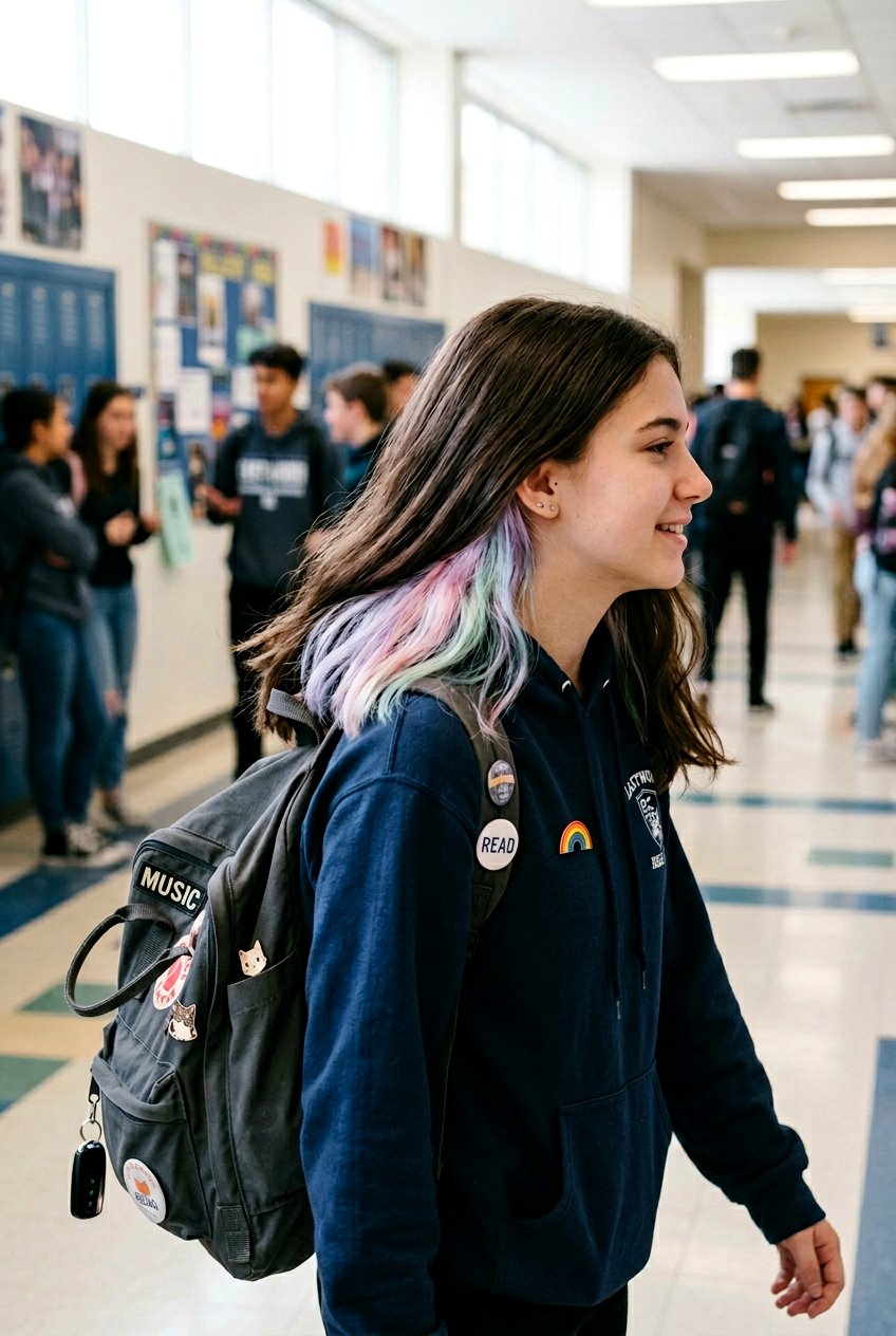 Hidden Pastel Hair For School - 20 hidden pastel hair color - 20 hidden pastel hair color