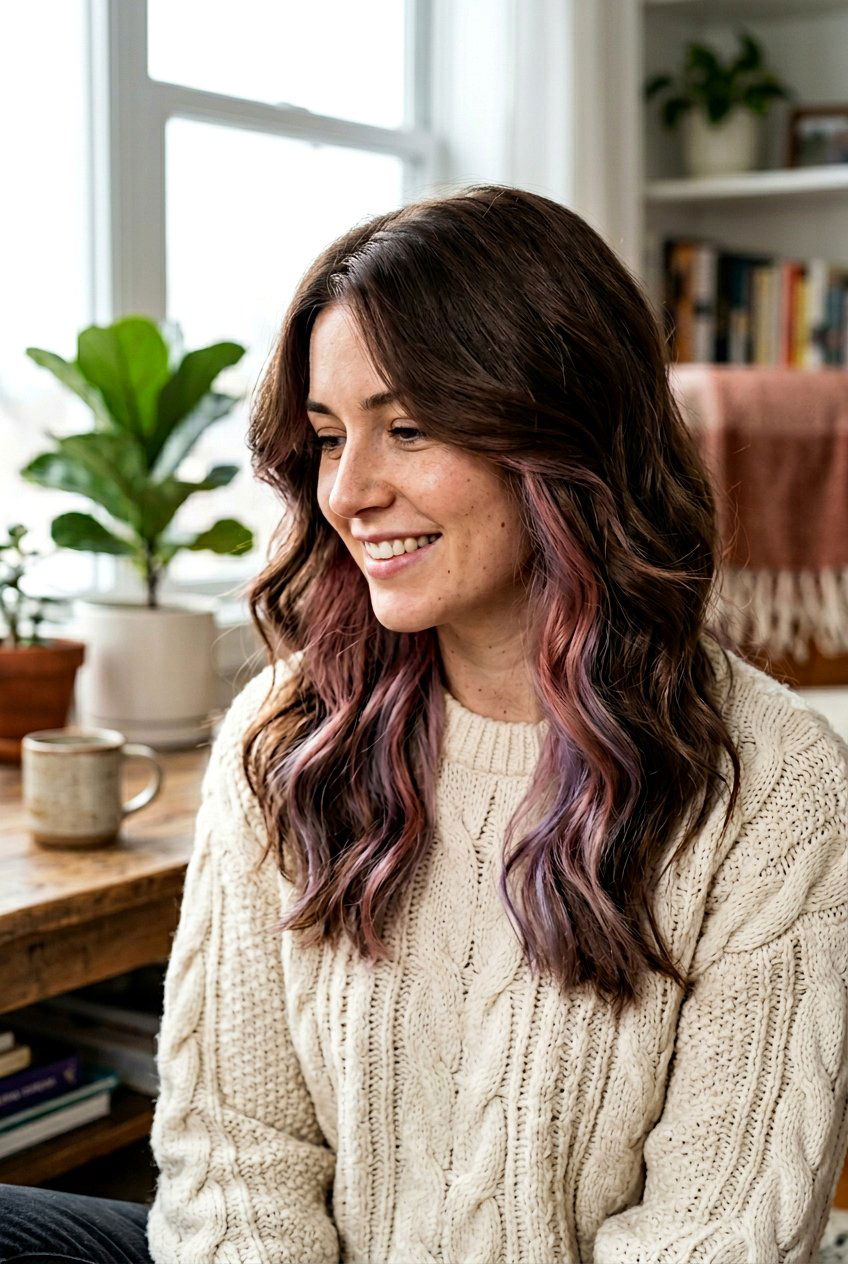 Hidden Pastel Hair On Brown Hair - 20 hidden pastel hair color - 20 hidden pastel hair color