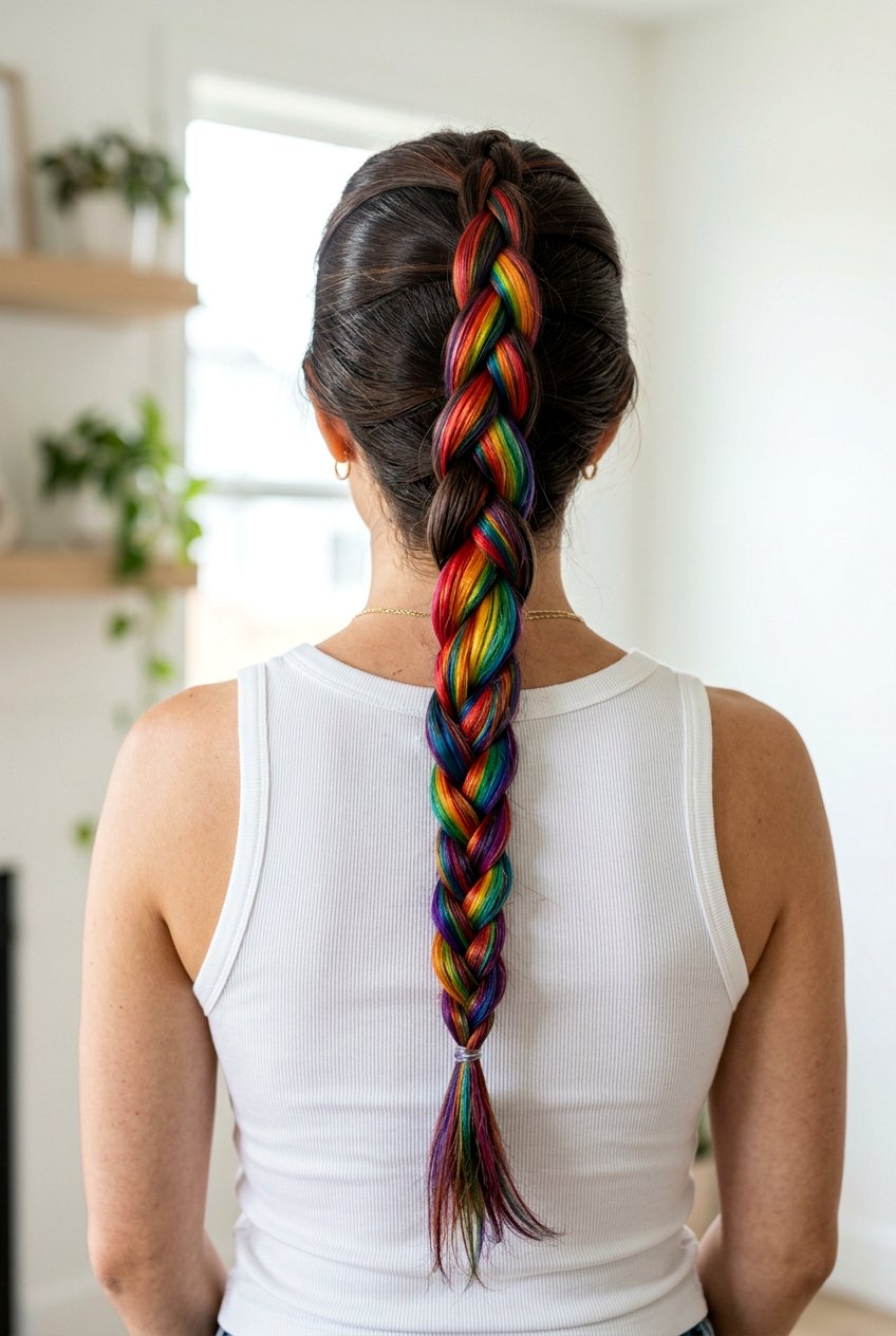 Hidden Rainbow Hair For Long Hair - 20 hidden rainbow balayage - 20 hidden rainbow balayage