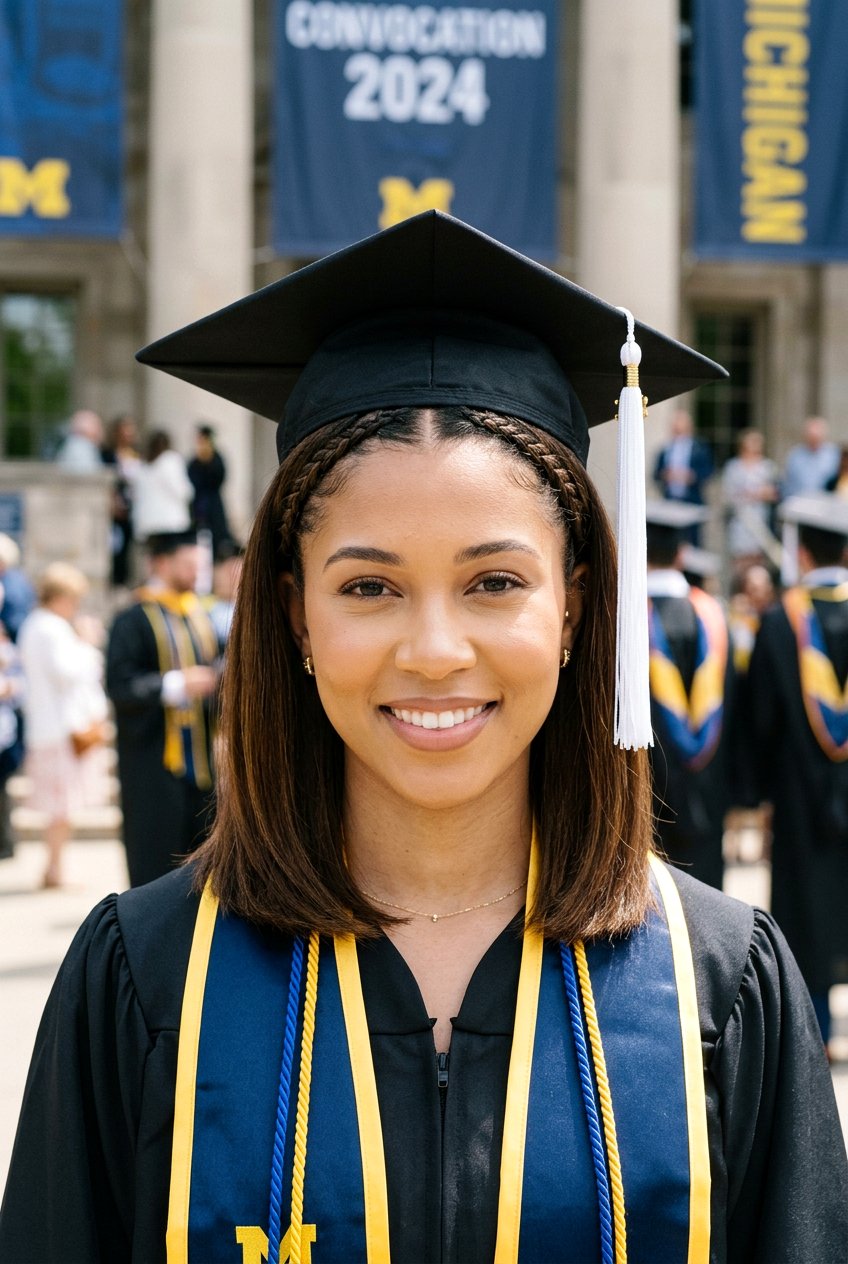 Hidden Security Braid - 20 graduation hairstyle for shoulder length hair - 20 graduation hairstyle for shoulder length hair