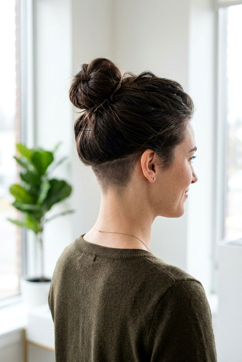 Hidden undercut pixie with nape shave - 20 undercut pixie haircut - 20 undercut pixie haircut