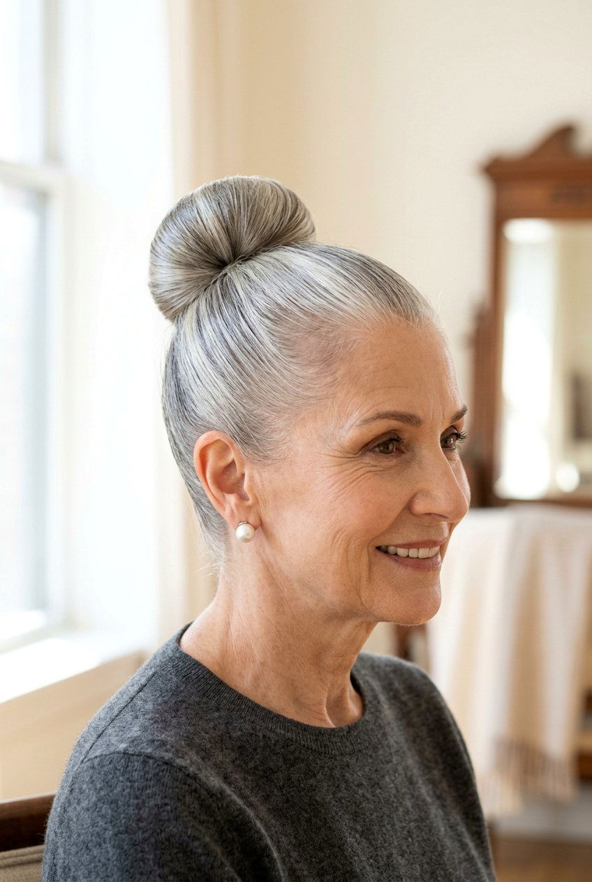 20 Polished Wedding Bun Styles Perfect for Elegant Older Women