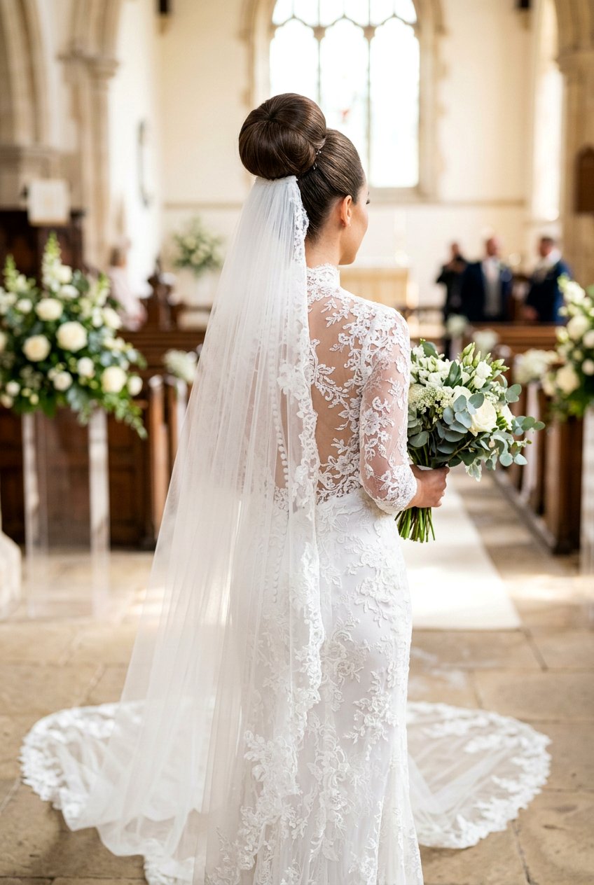 High Ballerina Bun For Wedding Veil - 20 classic bridal bun for veil - 20 classic bridal bun for veil