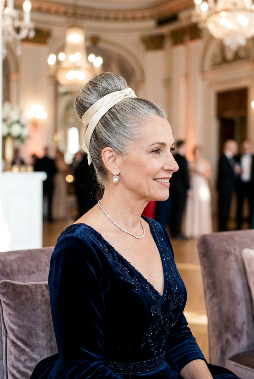 High Ballerina Bun - 20 bridal hairstyle for mature bride - 20 bridal hairstyle for mature bride