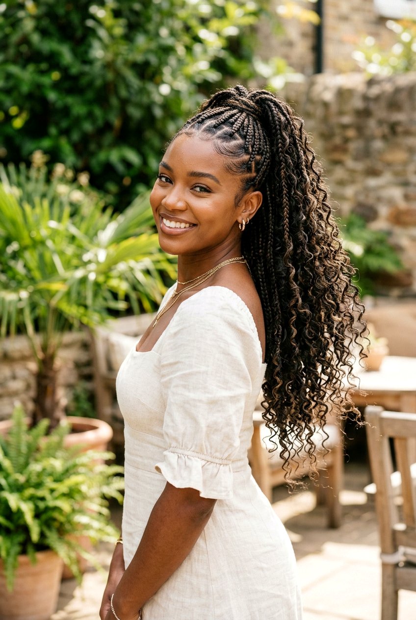 High Boho Knotless Braids Ponytail - 20 boho knotless braids ponytail - 20 boho knotless braids ponytail