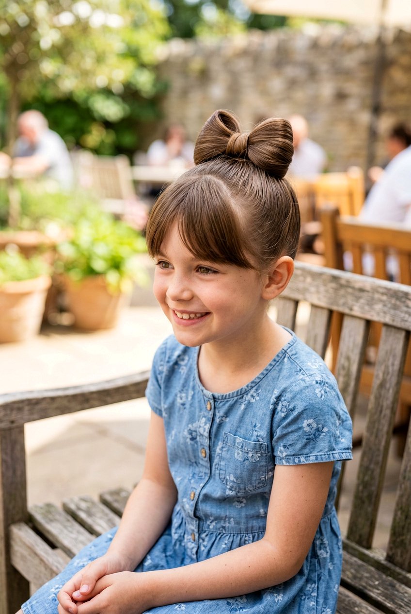 High Bow Bun For Girls - 20 bow bun hairstyle for girls - 20 bow bun hairstyle for girls