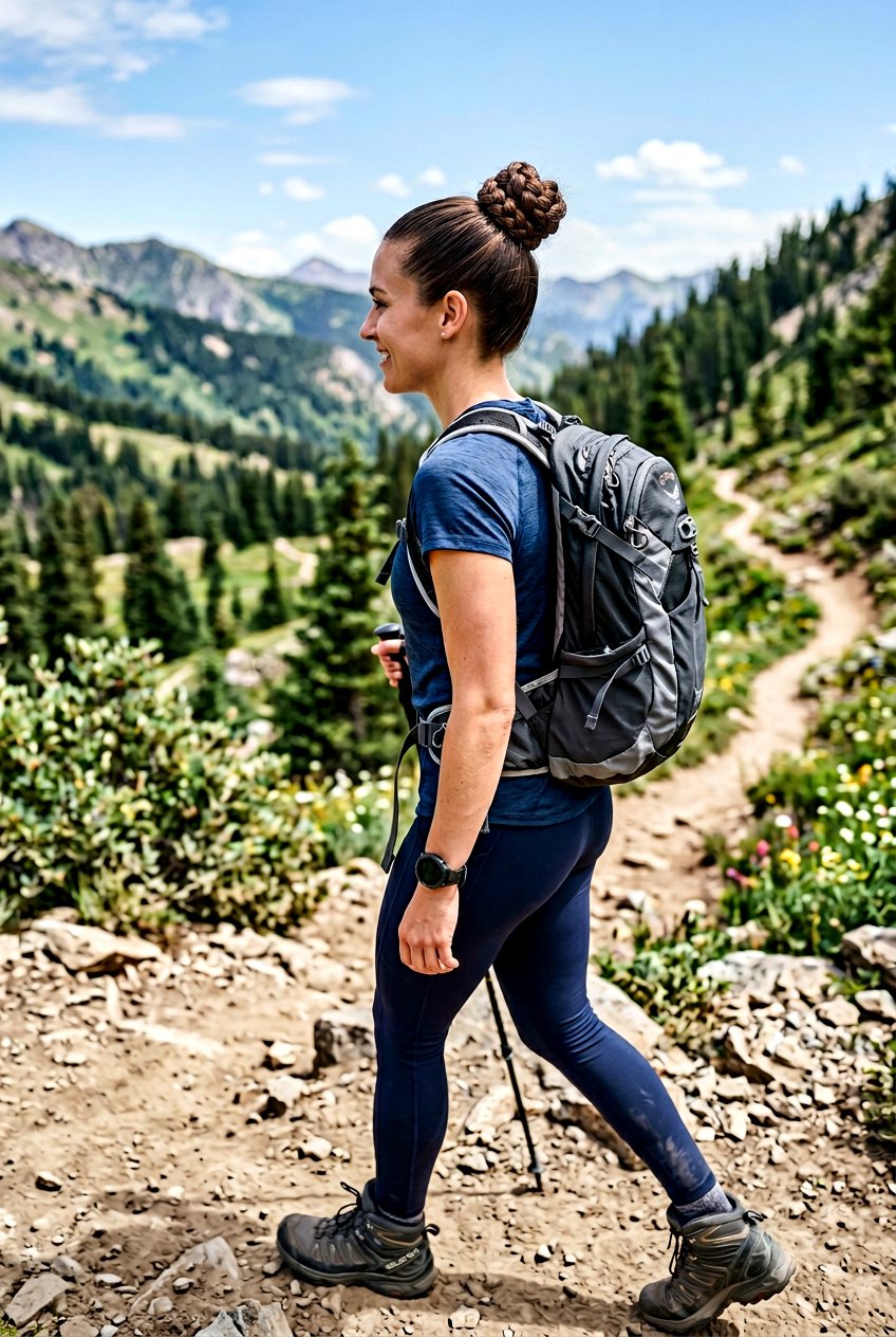 High Braided Bun For Camping - 20 camping braid bun hairstyle - 20 camping braid bun hairstyle