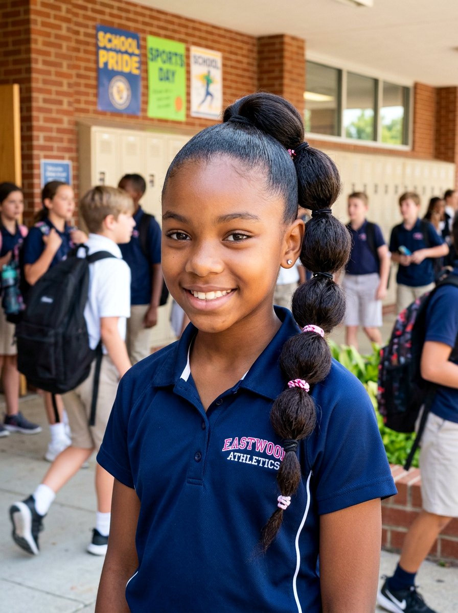 High Bubble Braid Ponytail For School - 20 school bubble braid hairstyle - 20 school bubble braid hairstyle