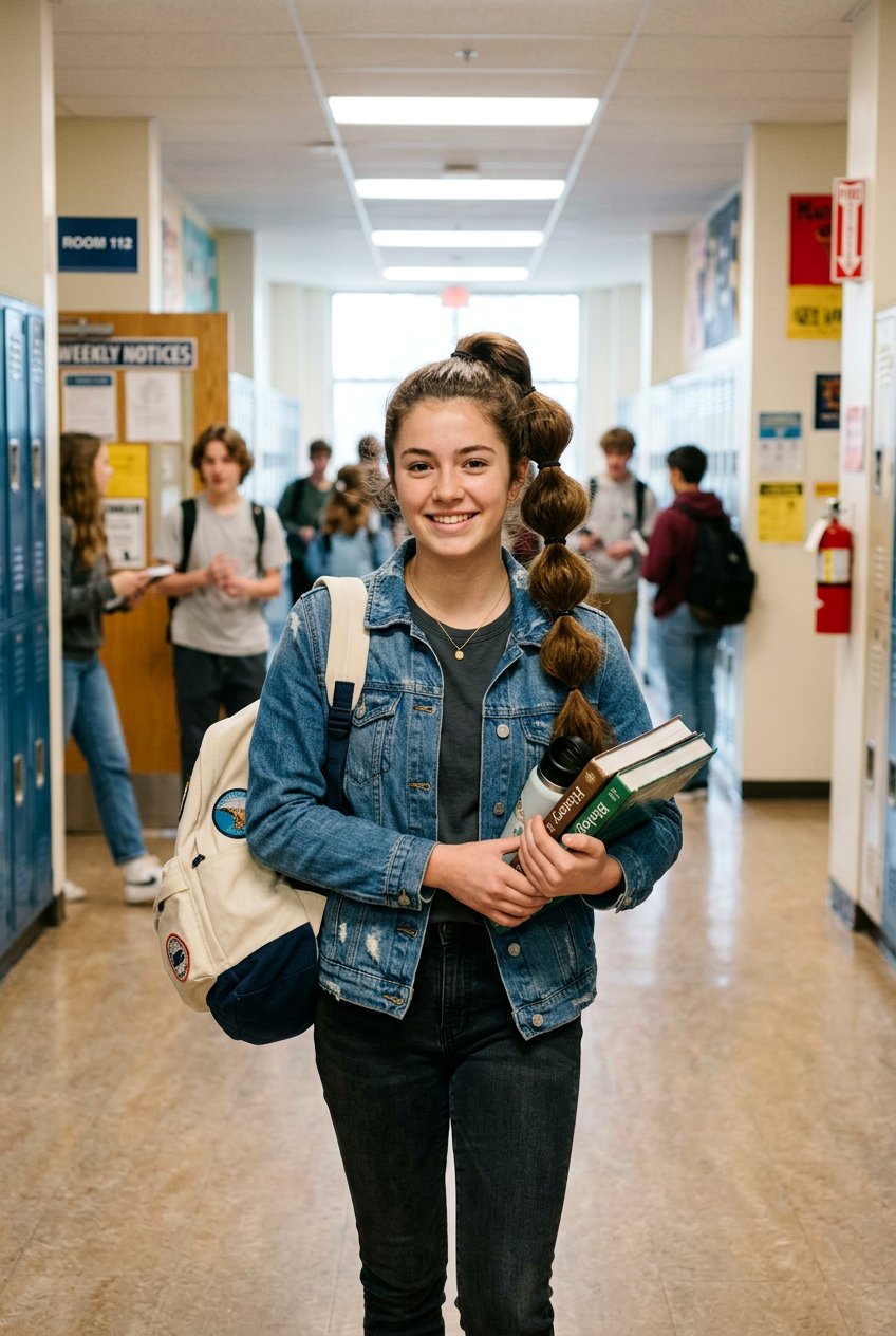 High Bubble Ponytail - 20 school hairstyle for long thick hair - 20 school hairstyle for long thick hair