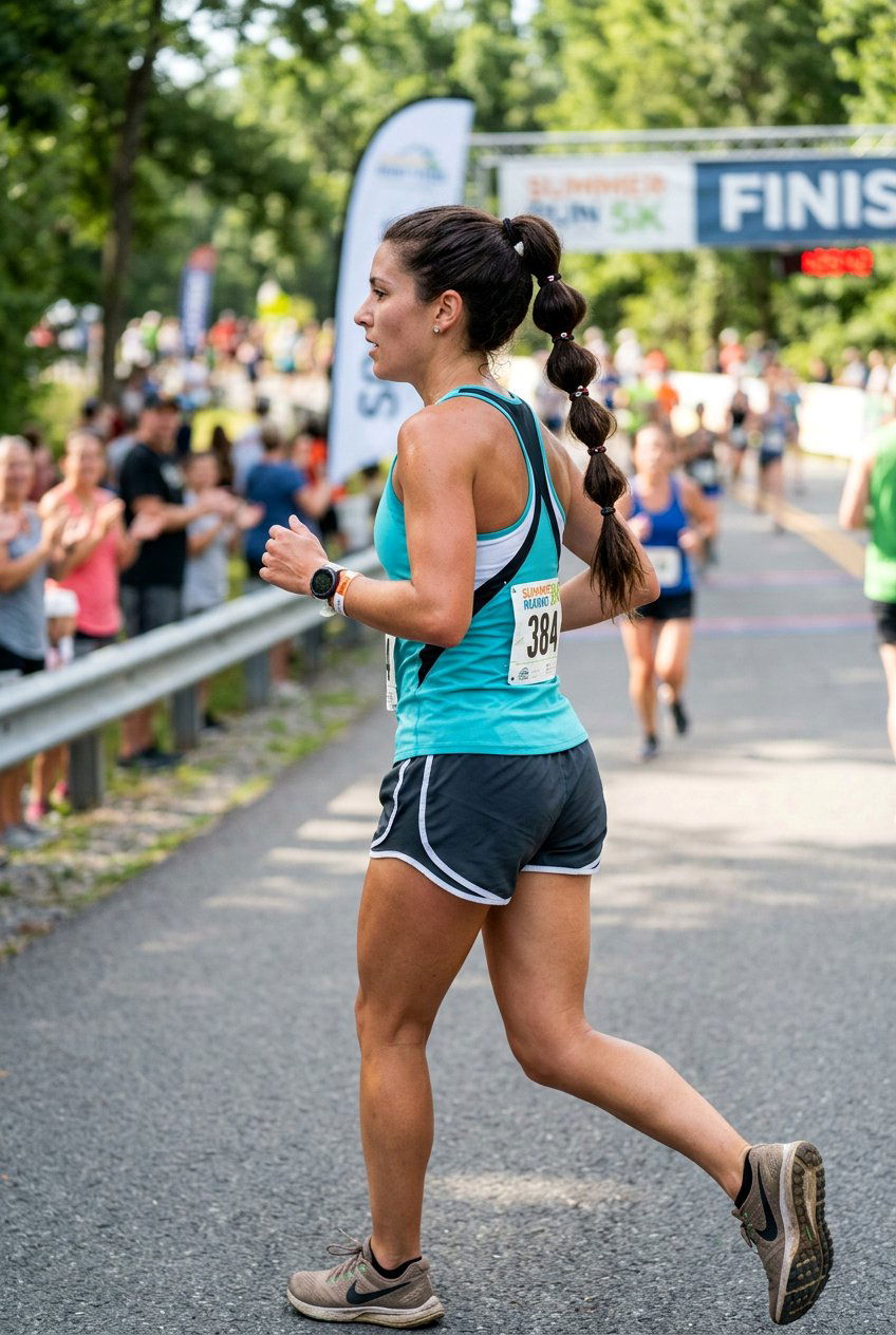 High Bubble Ponytail For Running - 20 marathon hairstyles for women - 20 marathon hairstyles for women