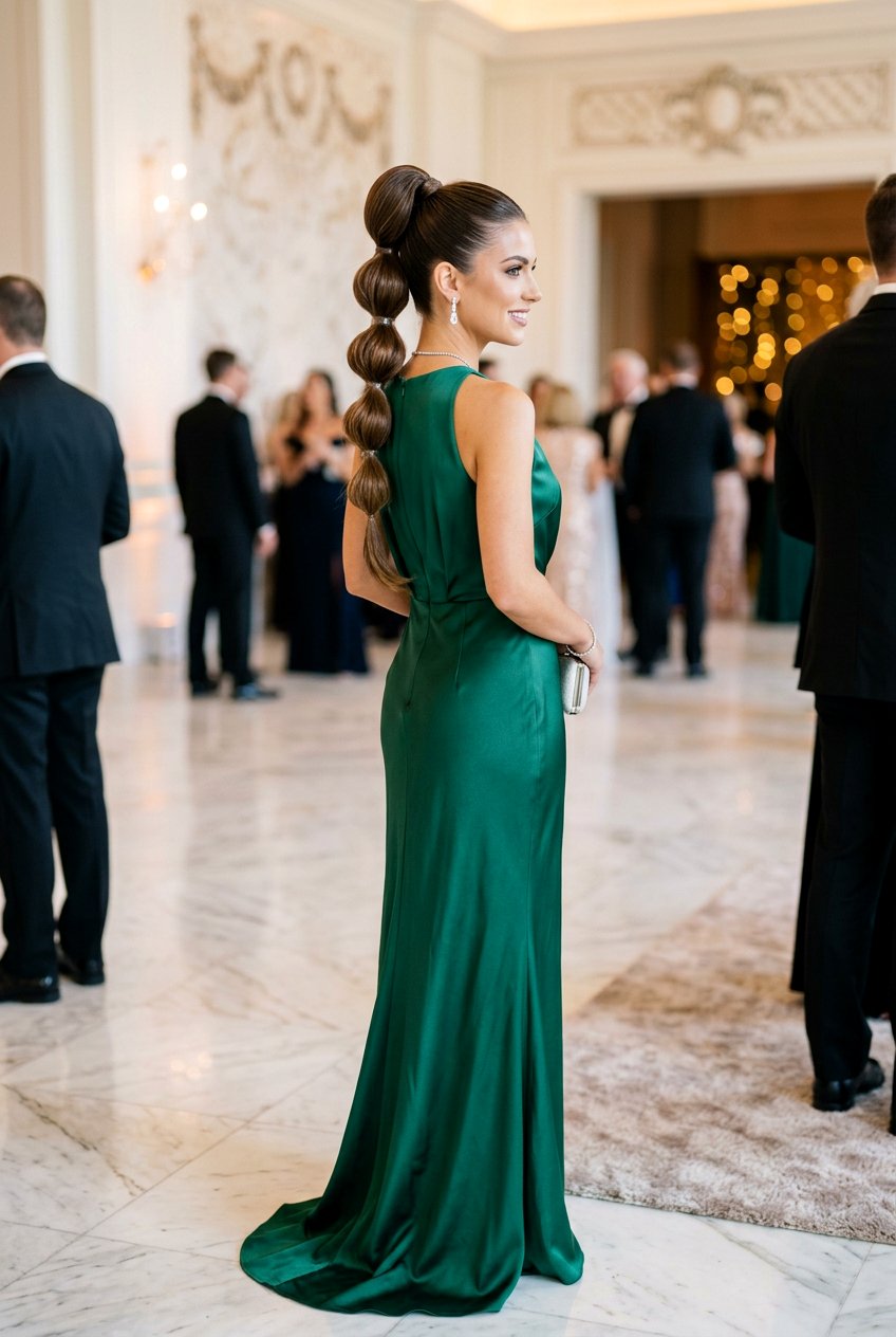 High Bubble Ponytail - 20 bubble ponytail for wedding guest - 20 bubble ponytail for wedding guest