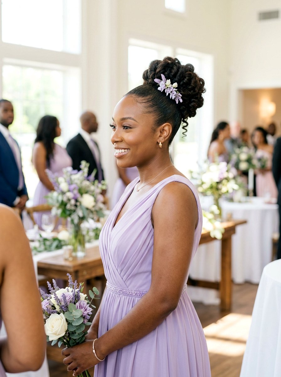 High Bun For Black Bridesmaids - 20 wedding hairstyles for black bridesmaids - 20 wedding hairstyles for black bridesmaids
