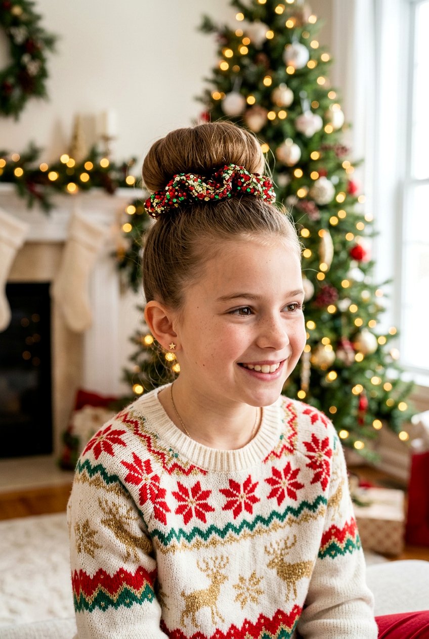 High Bun For Girls - 20 christmas party hairstyles for girls - 20 christmas party hairstyles for girls
